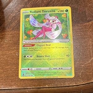 Radiant Tsareena Pokémon card